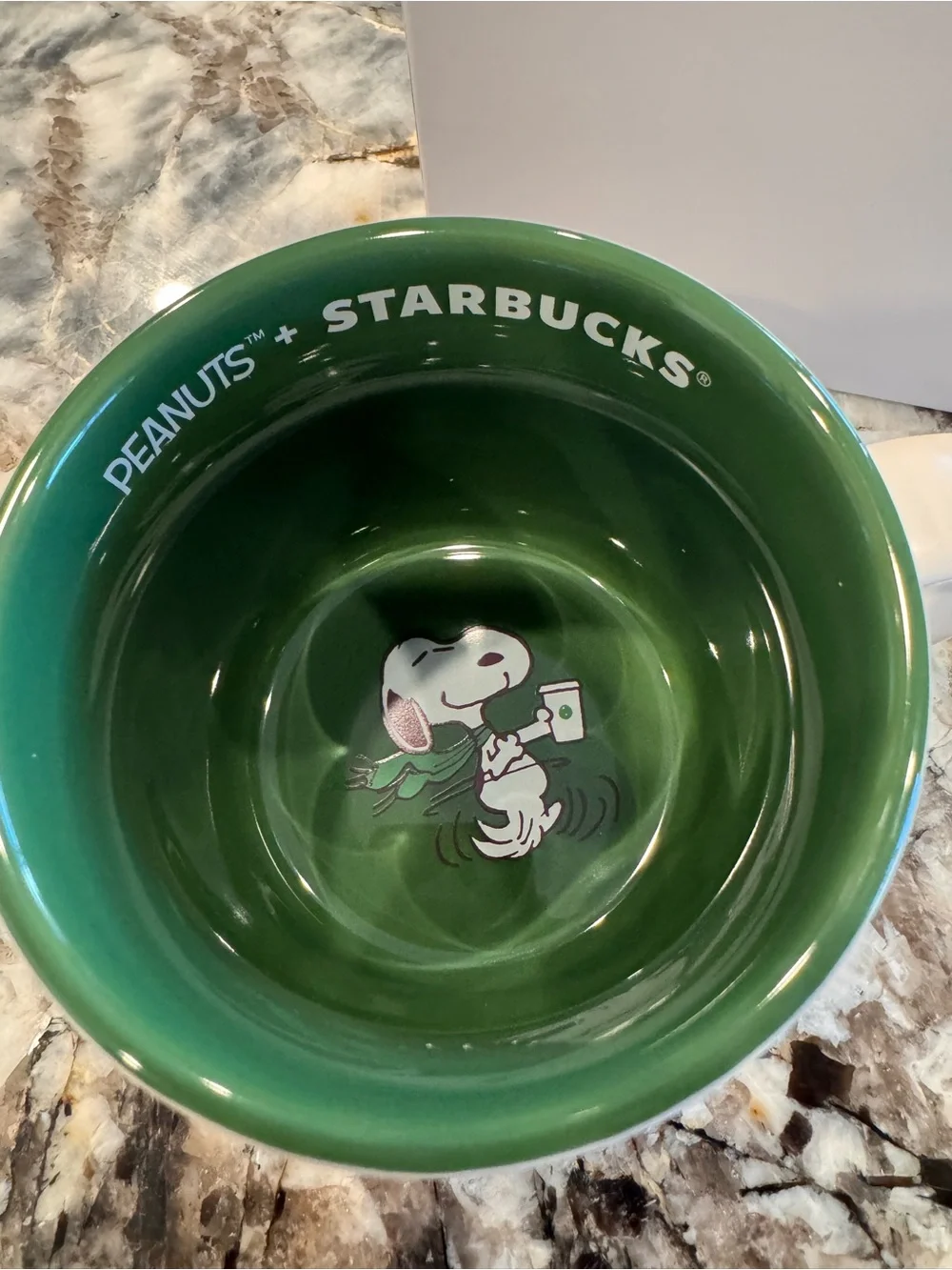 2026 Starbucks x Peanuts Snoopy 14oz. White Ceramic Mug *IN HAND*